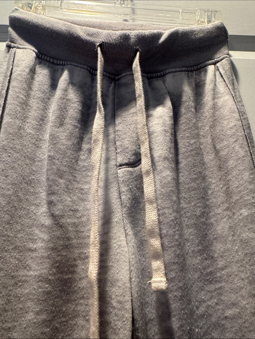 Alternative Light Gray Wide Leg Drawstring Pants - Picture 3 of 5